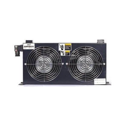 60L OEM ሃይድሮሊክ ሚኒ ኣየር መዝሓሊ ኣየር-ዝዘሓለ ዘይቲ ራድየተር ጽላት-ፊን ሙቐት መቐያየሪ ምስ ኤሌክትሪክ ፋን 12/24V 220/380V